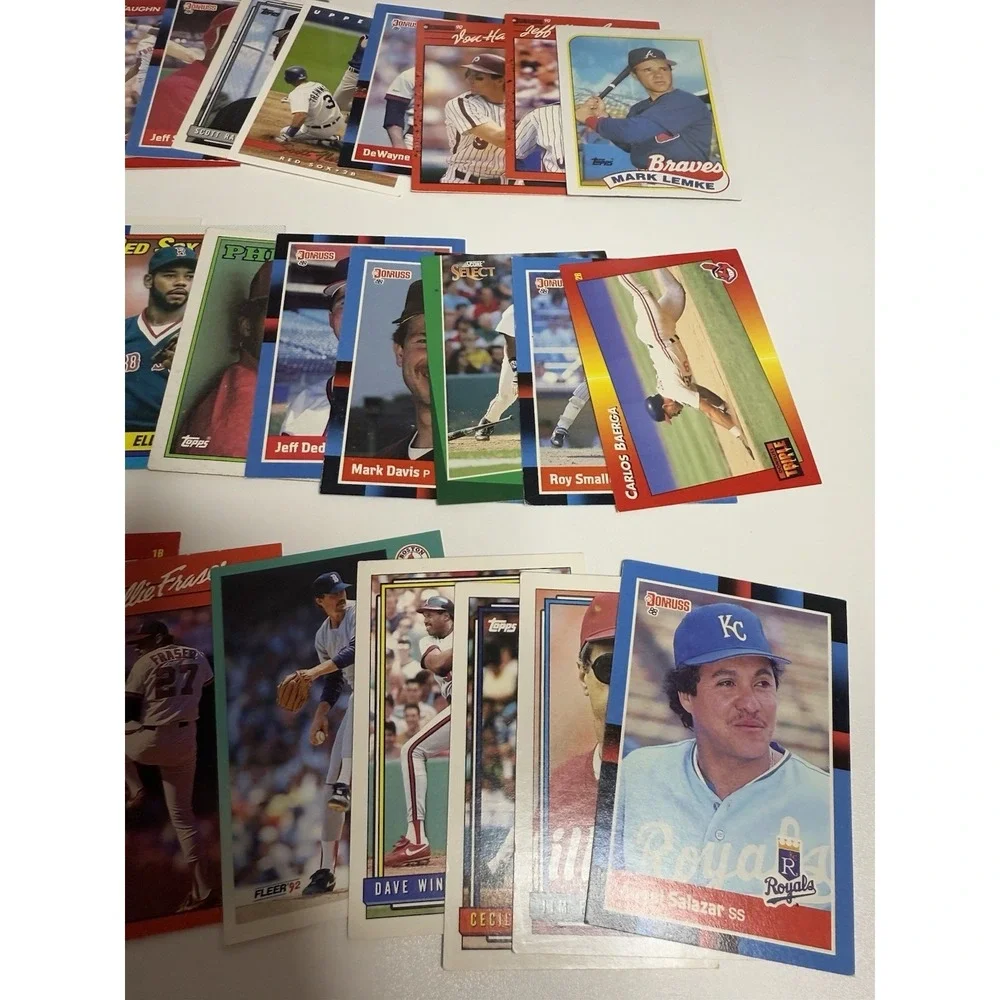 Vintage 80s 90s Baseball Cards Lot of 35 MLB‎ Players